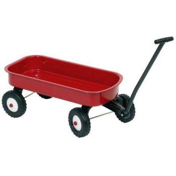 Goki Holz Ziehwagen Rot