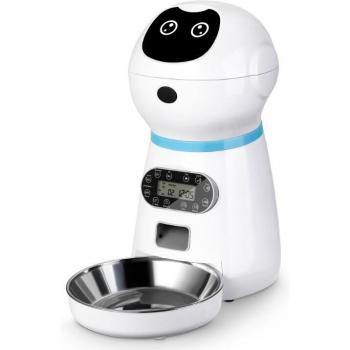 Dispensador de comida con temporizador para mascotas