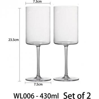 High-Grade Crystal Wine & Whiskey Goblets Set