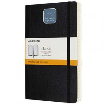 Moleskine Expanded Large Black Soft Cover Notebook