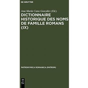 Dictionnaire historique des noms de famille romans
