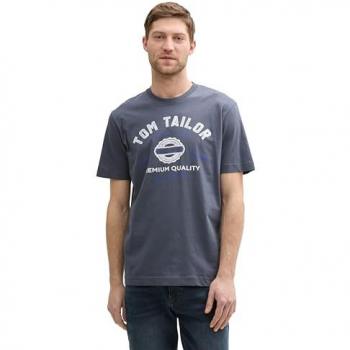 TOM TAILOR Herren T-Shirt mit großem Logo-Design