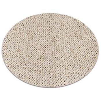 Alfombra redonda Casablanca color crema 100 cm