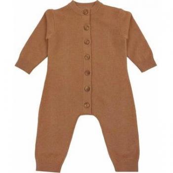 Combinaison LITTLE enfant cognac cachemire
