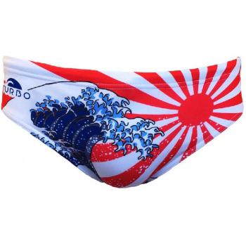 Maillot de bain Waterpolo Turbo Japan Kanji Gris Ardoise – XL