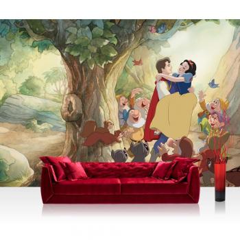 Schneewittchen & die 7 Zwerge Wandtapete 208 × 146 cm – Vliestapete, Premium Plus (No. 1859)