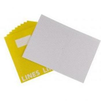 Glossy Yellow A4 Workbook with 8 mm Margins