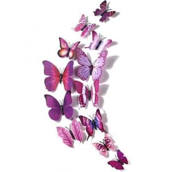 Art mural papillon 3D en PVC