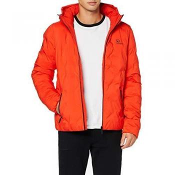 Superdry New Echo Giacca Puffer, Volcanic Lava Orange