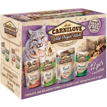 CARNILOVE POUCH MULTIPACK 12X85G