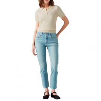 Levi's 5‑Pocket 7/8‑Jeans „Crop“, Damen, 28 cm Länge, Blau
