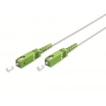 Goobay 59604 Glasfaserkabel 20 m SC/APC FTTH OS2 Weiß