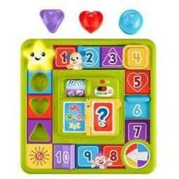 Fisher-Price Pannello Interattivo di Cagnolino, gioco sensoriale per neonati con luci e contenuti didattici Smart Stages, 9+ mesi
