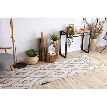 Berber Fez Tappeto Beige 70x300 cm – Design Crema per Soggiorno/Cucina