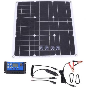 200W Solar Panel Bundle with LCD Charge Controller for Off-Grid Applications