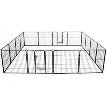 Vidaxl 16-Panel Dog Playpen
