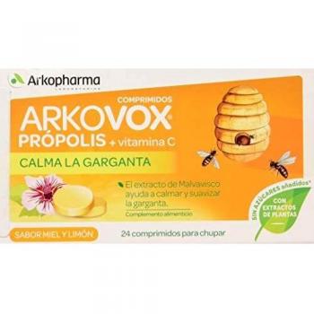 ARKOVOX PRÓPOLIS + VITAMINA C 24 COMPRIMIDOS MIEL Y LIMON