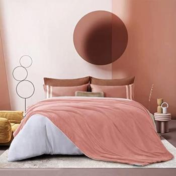 Plaid Winter Pile e Flanella WAVVE 200x150 Rosa