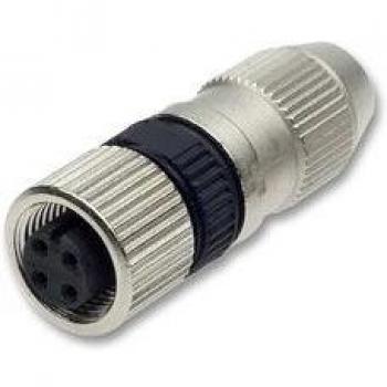 Harting M12 4-Pin Sensor Connector, Straight Socket