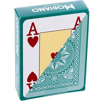 Modiano Poker Kartenset 483 – Cristallo, 4 Grüner Index