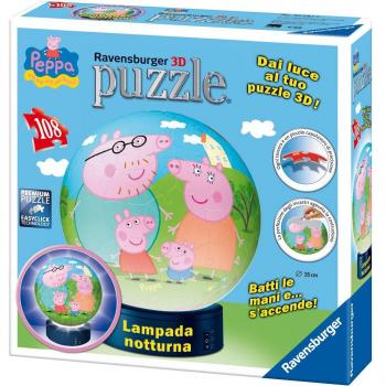Peppa Pig Lampada Notturna Puzzle 3D, Building by Ravensburger