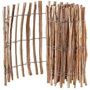Clôture Écologique en Bois de Noisetier pour Jardin