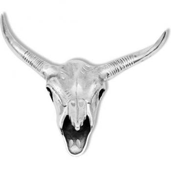 Parete Teschio di Toro in Alluminio – Design VidaXL