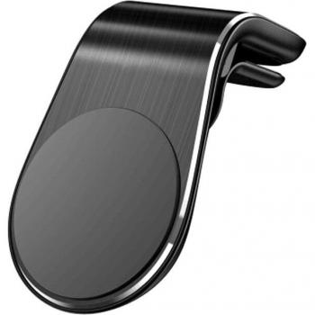 Support magnétique pour téléphone de voiture, Type L, pour iPhone et Samsung, installation sur grille d'aération