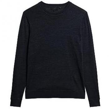 Pull Slim Superdry Homme Bleu Marine Taille XL