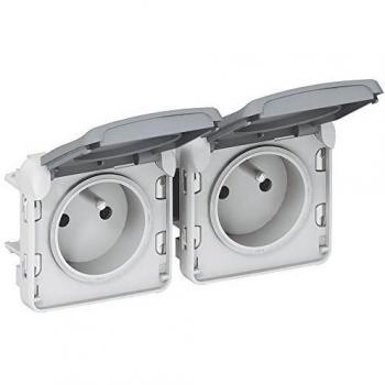 Legrand Doppelte wasserdichte Steckdose IP55