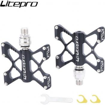 Litepro K5 Pedal de Bicicleta Plegable, Aleación de Aluminio, 94x114mm