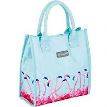 KitchenCraft Blue Flamingo Insulated Lunch Tote, 4 Litres