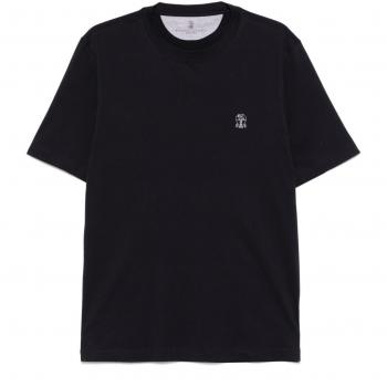 Brunello Cucinelli Men's Blue XL Logo T-Shirt – Cotton, M0B138440