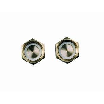 Verschlusskappen Set 1/2'' mit Dichtung für Montageanschlussplatten (2 Stück)
