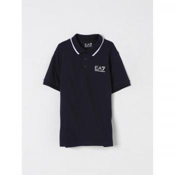 Polo Enfant EA7 Teinte Bleue 6