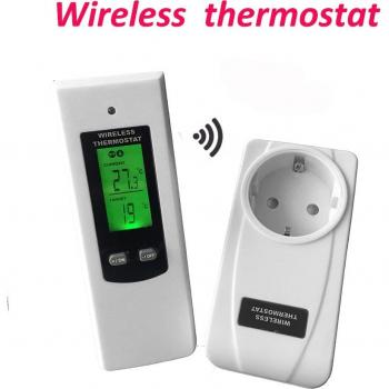 Regulador de calefacción/aire acondicionado digital para pared, control remoto incluido