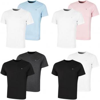 Calvin Klein Golf 2‑Pack T-Shirts Klein – Weiß, Tech‑Material