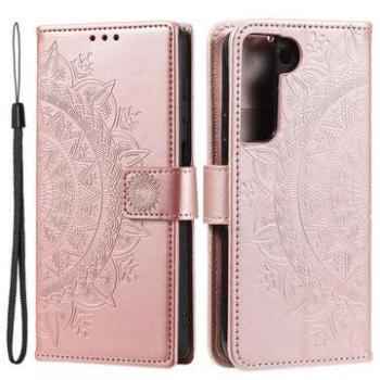 Capa Carteira Mandala Rosa Samsung Galaxy S22 5G