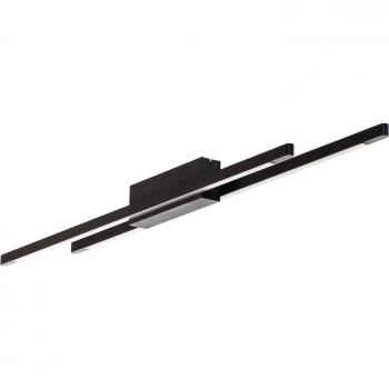Quitani Talon 2-flammige Deckenleuchte LED schwarz eloxal