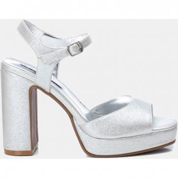 Sandalias de mujer Xti 45296 en plata con tacón bloque
