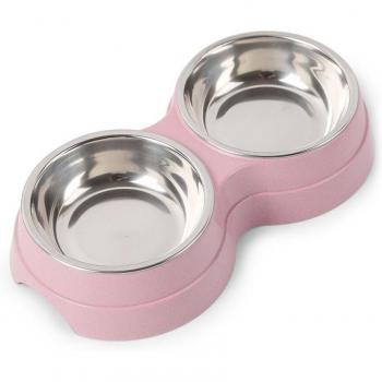 2 in 1 Stainless Steel Dog and Cat Feeding Dish