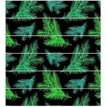 6PC Stylish Leaf Print Staircase Decals