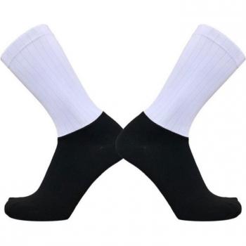 Chaussettes de vélo respirantes pour hommes avec rayures