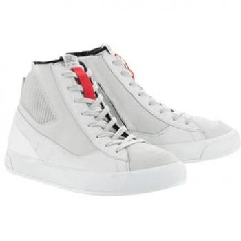 Bottes de Moto Alpinestars Stated Blanc-Gris Cool 45