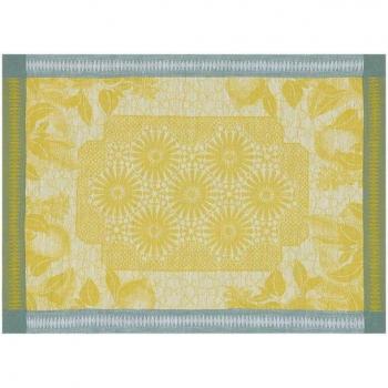 Set de table en lin jaune Jardin d'Orient