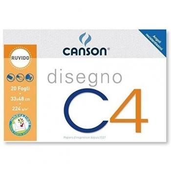 CANSON ALBUM C4 4ANG RUVIDO 33X48CM 224G