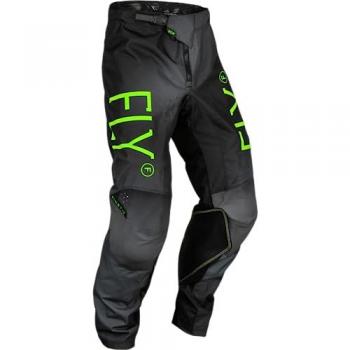 FLY Racing Kinetic Prodigy 2024 Kinder Motocross Hose Schwarz Grün XL