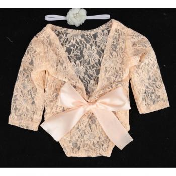 Lacy Babies Studio Photo Romper