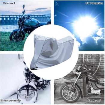 Funda de protección para moto impermeable con reflectantes