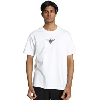 Puma Melo Alwayz On Maglietta Uomo Bianco Vestibilità Regolare XL